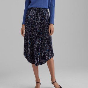 Club Monaco Pleated Midi Skirt S Small